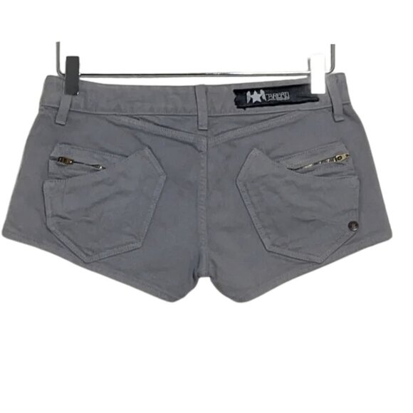 NEW Bread Denim Revolve Gray Jean Shorts w/ Back Pocket Zipper Detail Sz. 28 - Picture 2 of 4